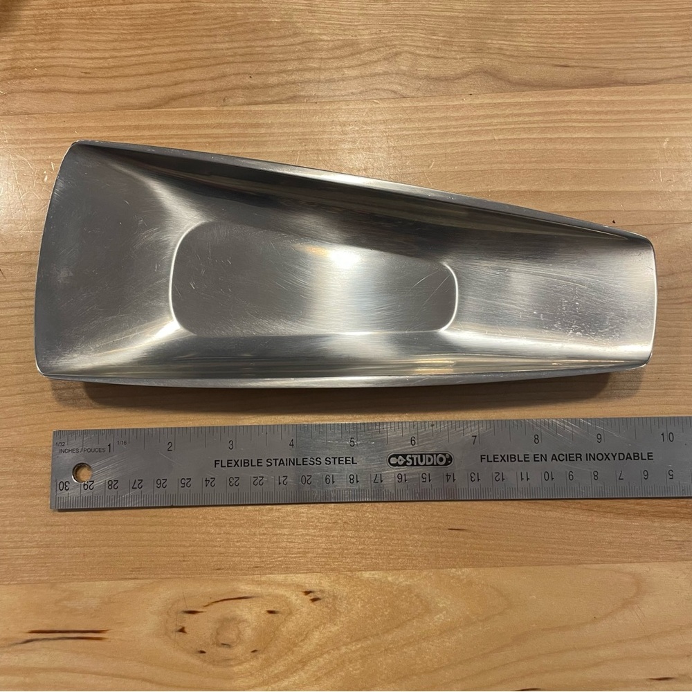 Gense Sweden MCM Stainless steel serving dish.